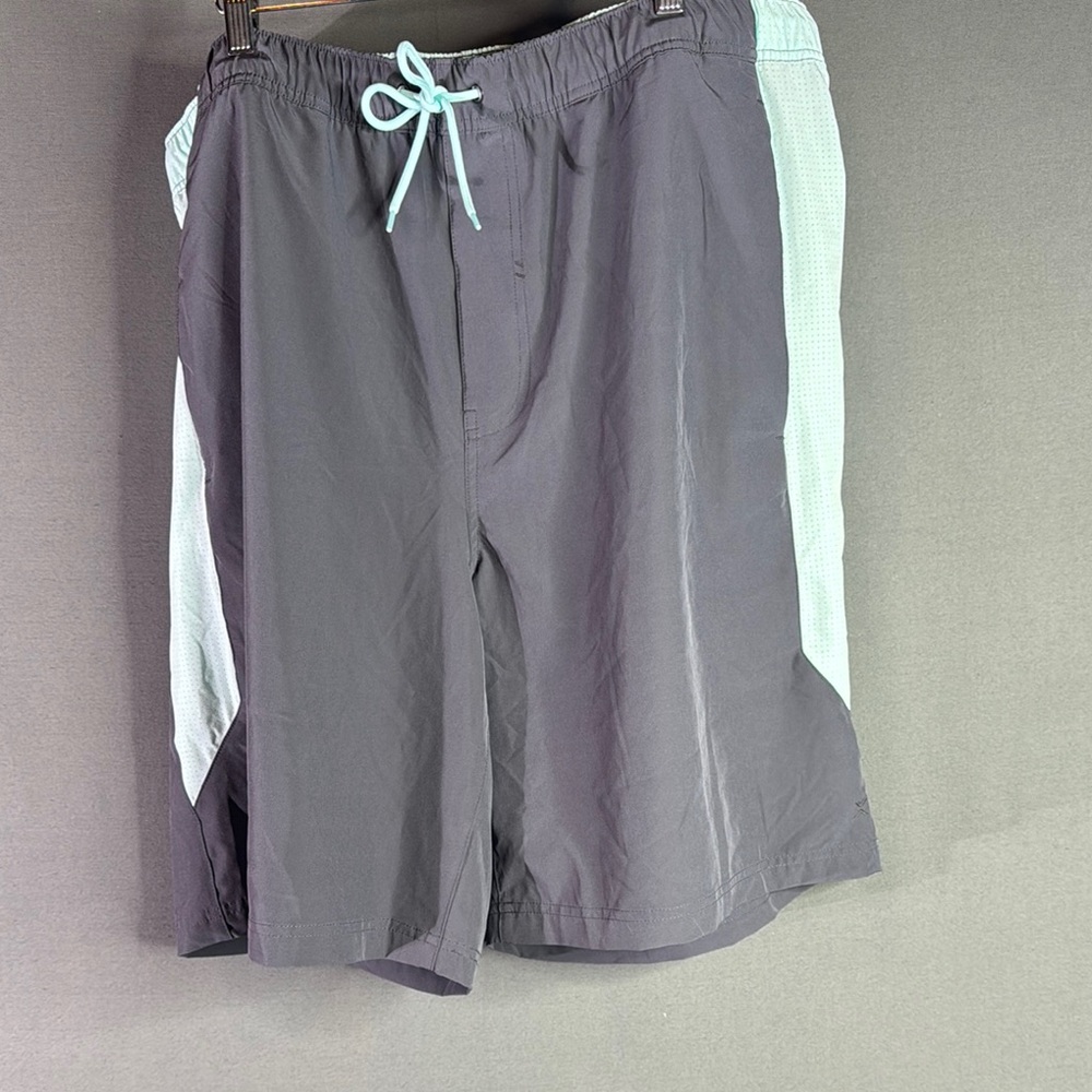 Xersion Charcoal and Aqua‎ Big & Tall Shorts size XLT